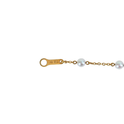 [Pre-owned] TASAKI K18YG AKOYA PEARL Bracelet 2.4g BOX USED BRACELET