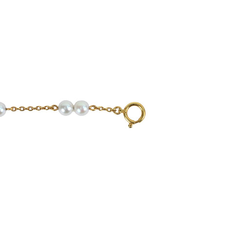 [Pre-owned] TASAKI K18YG AKOYA PEARL Bracelet 2.4g BOX USED BRACELET
