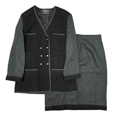 [Pre-owned] CHANEL Set-up Jacket & Skirt USED Vintage Apparel Clothing