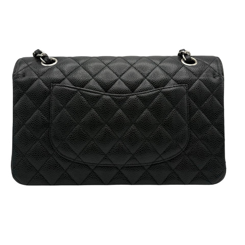 【中古】 CHANEL シャネル MATELASSE 25 BAG マトラッセ 25 ダブルフラップ ショルダーバッグ 26番台(2018年) ブラック キャビアスキン 中古 USED バッグ