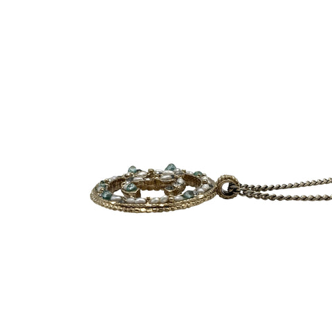 [Pre-owned] CHANEL Round Bijou Necklace CC Logo GP Pre-owned