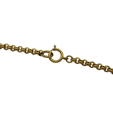 【中古】CHANEL シャネル COOMARK  CLOVER NECKLACE ココマーククローバーネックレス NECKLACE GP 中古