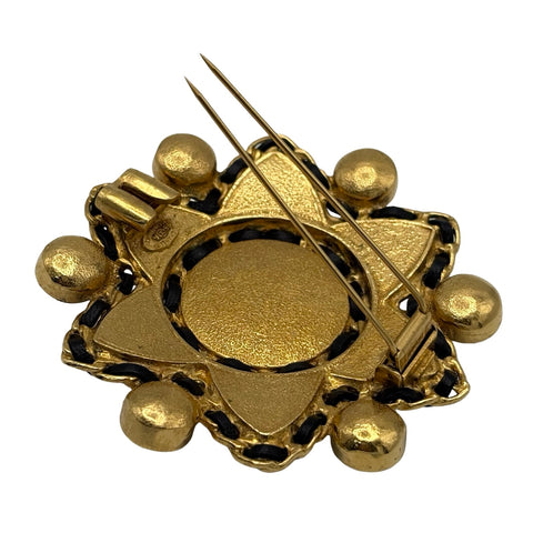 [Pre-owned] CHANEL Brooch Natural Stone Hexagram Multi-color Pre-owned MULTI COLOR