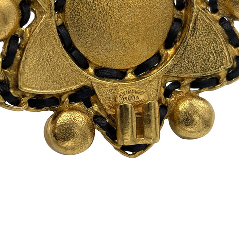 [Pre-owned] CHANEL Brooch Natural Stone Hexagram Multi-color Pre-owned MULTI COLOR