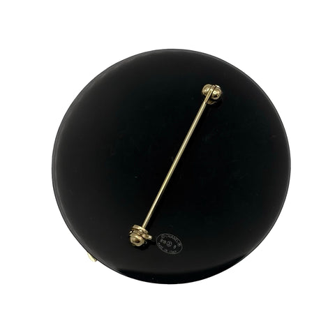 【中古】 CHANEL シャネル  NO.5 ブローチ BROOCH ブラック 中古 BLACK