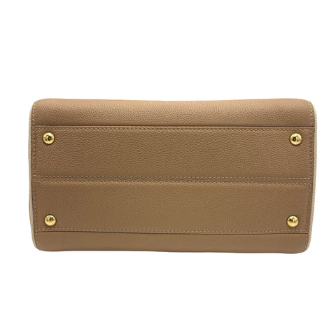 【美品】 LOUIS VUITTON ルイ・ヴィトン DOUBLE V  BAG ドゥブルV ハンドバッグ ショルダーバッグ ICチップ(2021年～) ブラウン/ベージュ レザー 中古 USED バッグ