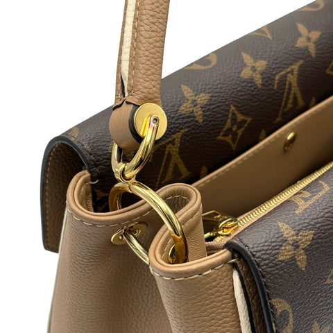 【美品】 LOUIS VUITTON ルイ・ヴィトン DOUBLE V  BAG ドゥブルV ハンドバッグ ショルダーバッグ ICチップ(2021年～) ブラウン/ベージュ レザー 中古 USED バッグ