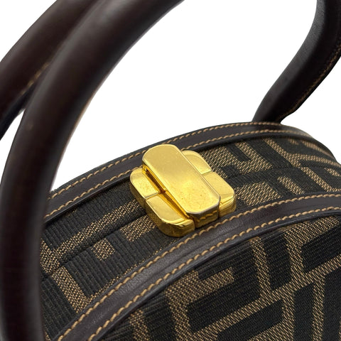 [Pre-owned] FENDI ZUCCA HANDBAG Shoulder Bag Brown Canvas Used Bag