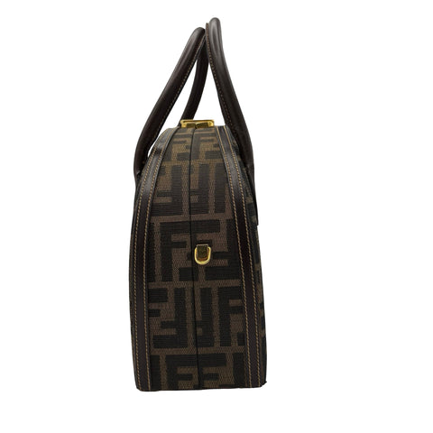 [Pre-owned] FENDI ZUCCA HANDBAG Shoulder Bag Brown Canvas Used Bag