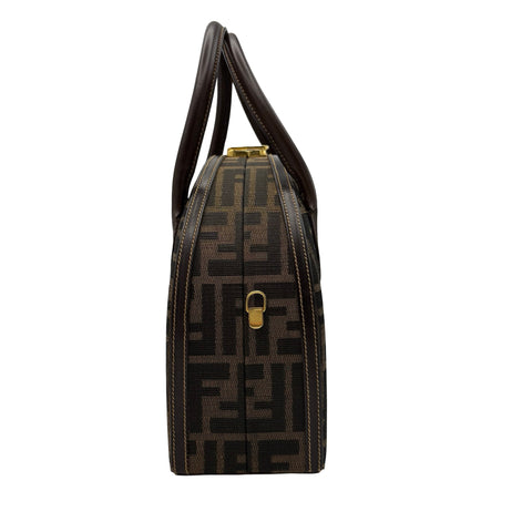 [Pre-owned] FENDI ZUCCA HANDBAG Shoulder Bag Brown Canvas Used Bag