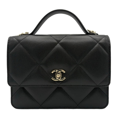 【未使用品】 CHANEL シャネル 3WAY CHAIN WALLET 3WAYショルダーバッグ ショルダーバッグ ランダム番(2021年～) ブラック キャビアスキン 未使用 NEW バッグ