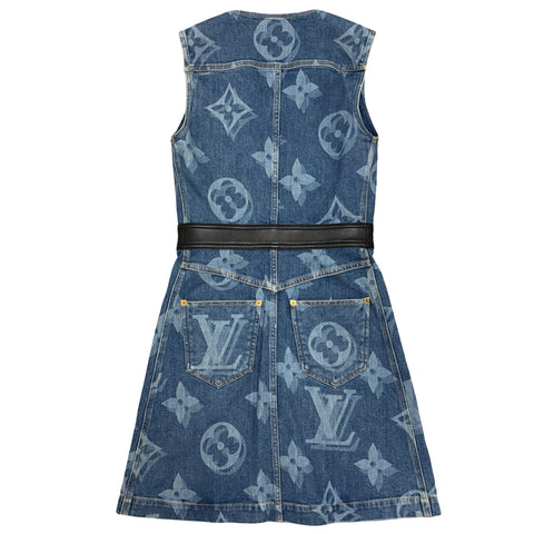 【Excelente estado】 LOUIS VUITTON ルイヴィトン DRESS Vestido 34 USADO Segunda mano ROPA Prendas