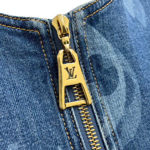【Excelente estado】 LOUIS VUITTON ルイヴィトン DRESS Vestido 34 USADO Segunda mano ROPA Prendas