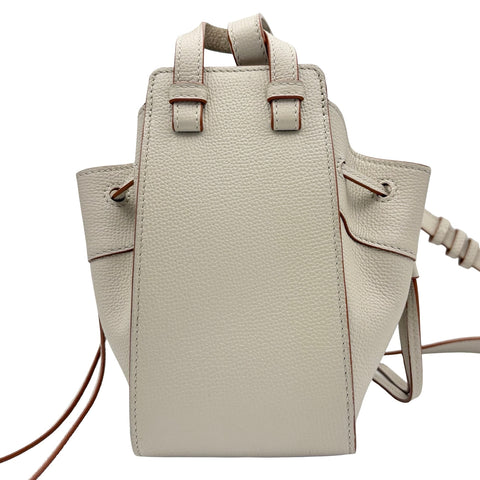 [Pre-owned] LOEWE Hammock Mini Shoulder Bag Light Gray Calfskin Used Bag
