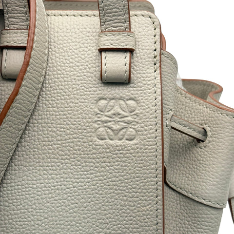 [Pre-owned] LOEWE Hammock Mini Shoulder Bag Light Gray Calfskin Used Bag
