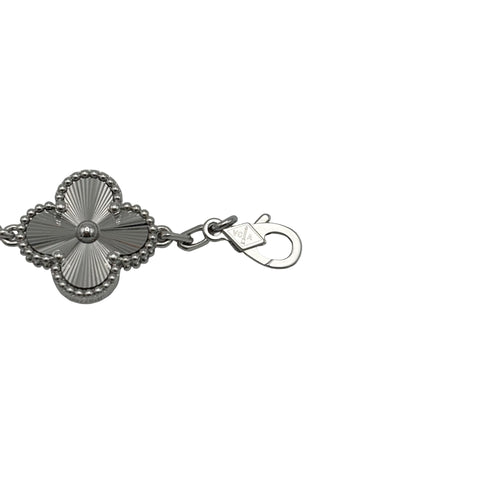 【未使用品】Van Cleef＆Arpels ヴァンクリーフ＆アーペル K18WG VINTAGE ALHAMBRA BRACELET ヴィンテージ アルハンブラ ブレスレット、5モチーフ