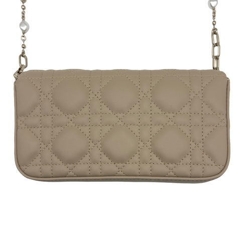 [Pre-owned] Christian Dior My Dior - Dior Talk Phone Bag, Chain Shoulder Bag, 85MA0215 (2025), Beige Lambskin, Pre-owned USED Bag