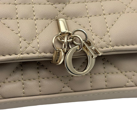 [Pre-owned] Christian Dior My Dior - Dior Talk Phone Bag, Chain Shoulder Bag, 85MA0215 (2025), Beige Lambskin, Pre-owned USED Bag