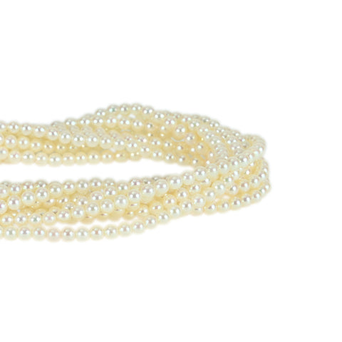 [Usado] MIKIMOTO Mikimoto COLLAR DE PERLAS K14WG Collar de 8 hilos de perlas P2.4-3.1mm P6.0mm 52.69g USADO