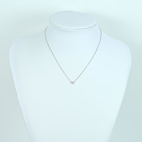 【中古】CARTIER カルティエ K18WG DIAMOND Cドゥカルティエペンダントネックレス 0.20ct F VVS1 EX NONE  2.3g