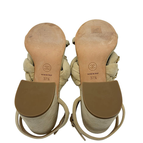 [Used] CHANEL Sandals 37.5 USED Apparel Shoes