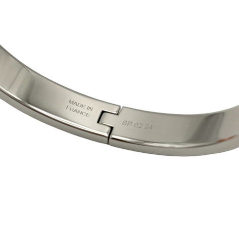 【Brand new】 Hermes Mini Clic Kelly Bracelet - Black/Silver GP - Brand new