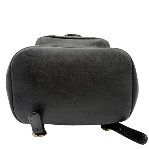 [Mint Condition] CHANEL Duma Coco Mark Backpack IC Chip (2021~) Black Calfskin Used Bag