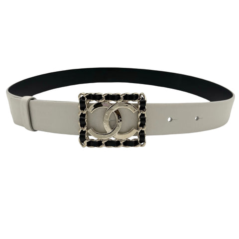 【中古】 CHANEL シャネル BELT ベルト 小物 ゴールド/ベージュホワイト系 中古 GOLD/BEIGEWHITE