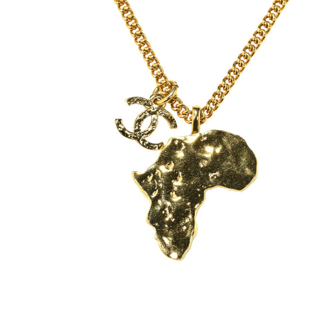Used CHANEL AFRICAMAP NECKLACE Accessories GP Used