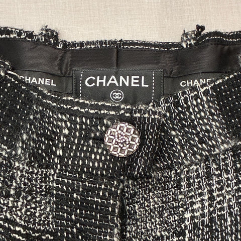 Used CHANEL Tweed Tuck Wide Pants 38 Used 2022 CLOTHES
