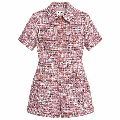 【中古】 CHANEL シャネル JUMPSUIT オールイン ツイードジャンプスーツ 36 USED 中古 2017年 アパレル 洋服