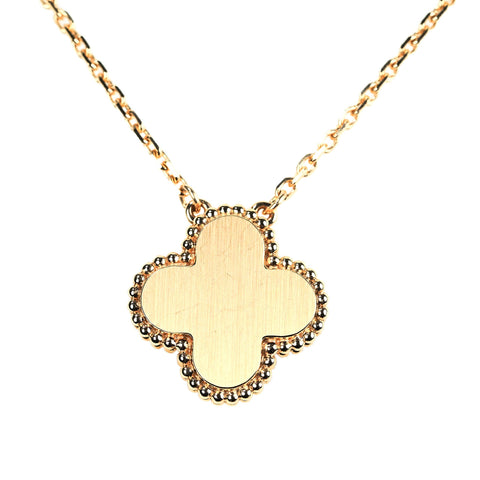 [Used] Van Cleef & Arpels K18PG VINTAGE ALHAMBRA 2025 HOLIDAY COLLECTION NECKLACE Pink Gold Diamond Necklace 2025 Holiday Limited Edition 6.4g 42cm