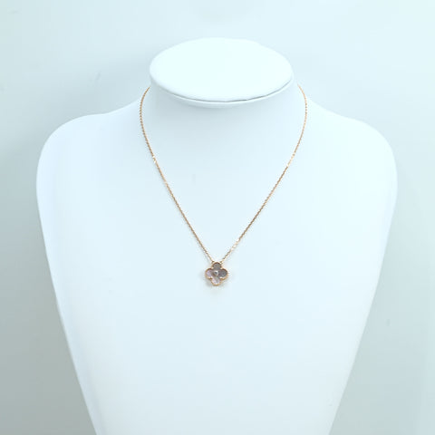 [Used] Van Cleef & Arpels K18PG VINTAGE ALHAMBRA 2025 HOLIDAY COLLECTION NECKLACE Pink Gold Diamond Necklace 2025 Holiday Limited Edition 6.4g 42cm