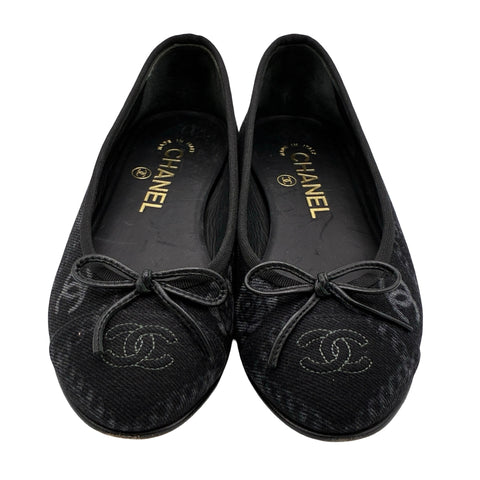 【中古】 CHANEL シャネル SHOES ココロゴデニムバレエシューズ 36 USED 中古 2023年 SHOES 靴