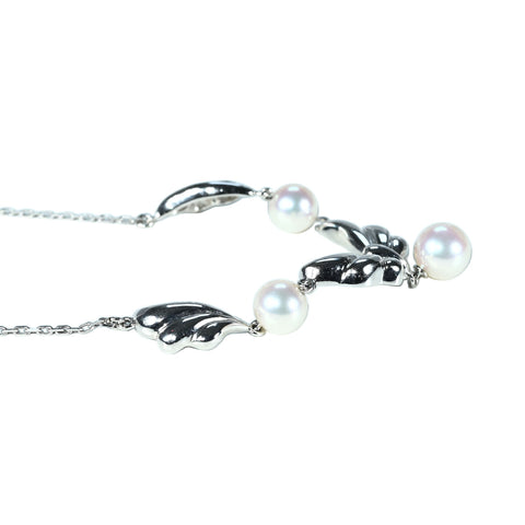 【中古】MIKIMOTO ミキモト K18WG AKOYA PEARL NECKLACE アコヤパールネックレス 6.0-6.5mm 8.3g 中古