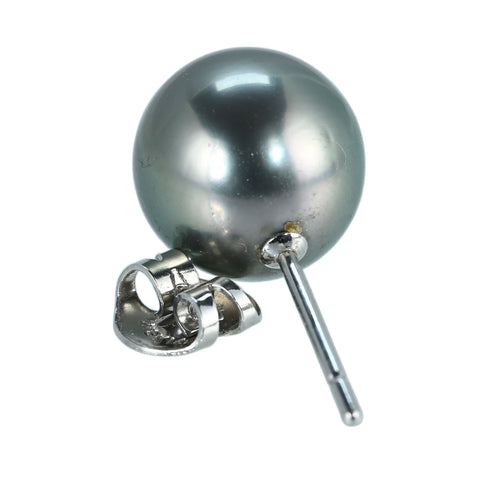 【中古】 TASAKI タサキ K14WG KUROCHO PEARL EARRINGS 黒蝶パールピアス 10.8mm 4.3g