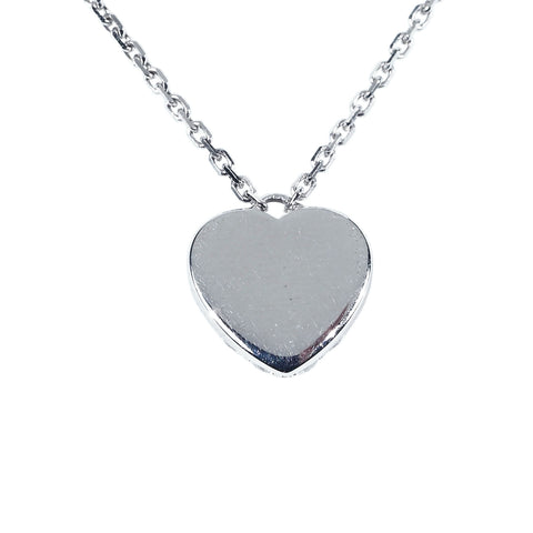 【中古】CARTIER カルティエ  750/K18WG C HEART DIAMOND NECKLACE ハートダイヤモンドネックレス 4.5g