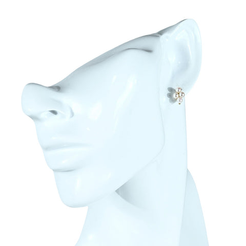 【中古】MIKIMOTO ミキモト K18YG AKOYA PEARL EARRINGS パールピアス 1.2g