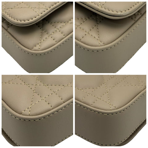 [Pre-owned] Christian Dior My Dior - Dior Talk Phone Bag, Chain Shoulder Bag, 85MA0215 (2025), Beige Lambskin, Pre-owned USED Bag