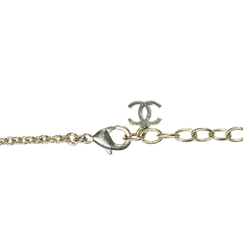 【中古】 CHANEL シャネル COCOMARK RIBON NECKLACE ココマークリボンネックレス NECKLACE ゴールド/ホワイト GP/模造真珠 中古 セール SALE