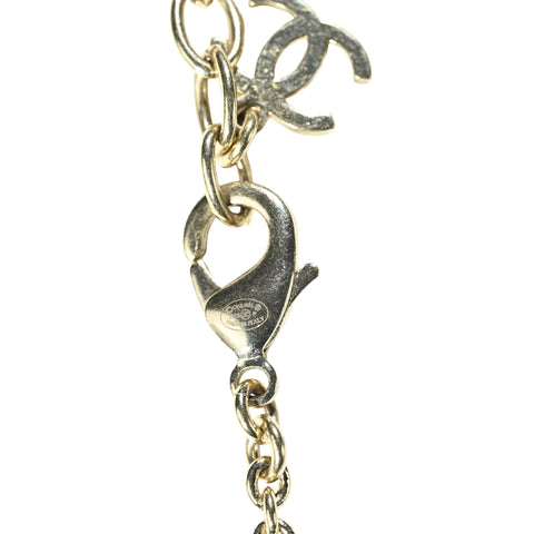 【中古】 CHANEL シャネル COCOMARK RIBON NECKLACE ココマークリボンネックレス NECKLACE ゴールド/ホワイト GP/模造真珠 中古 セール SALE