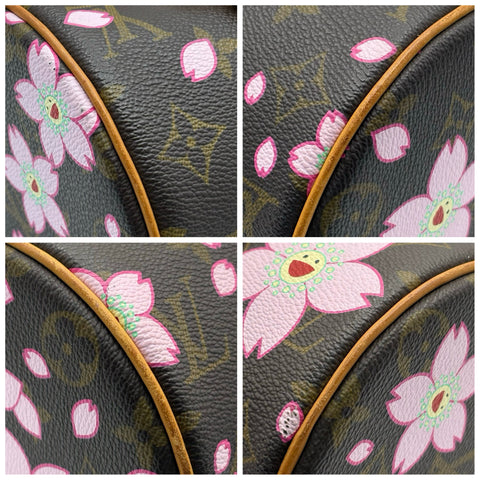 [Pre-owned] LOUIS VUITTON Cherry Blossom Papillon Handbag Monogram/Pink Canvas USED Bag