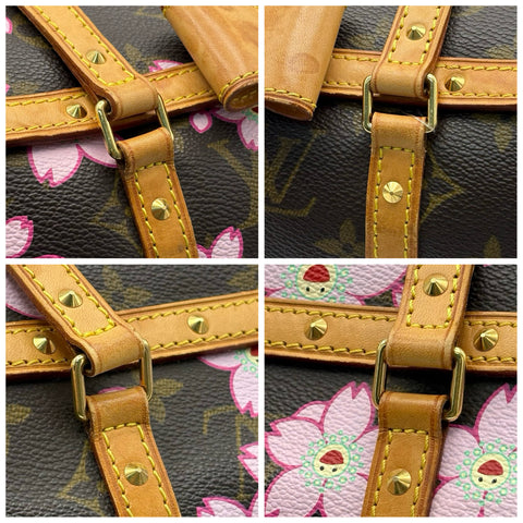 [Pre-owned] LOUIS VUITTON Cherry Blossom Papillon Handbag Monogram/Pink Canvas USED Bag