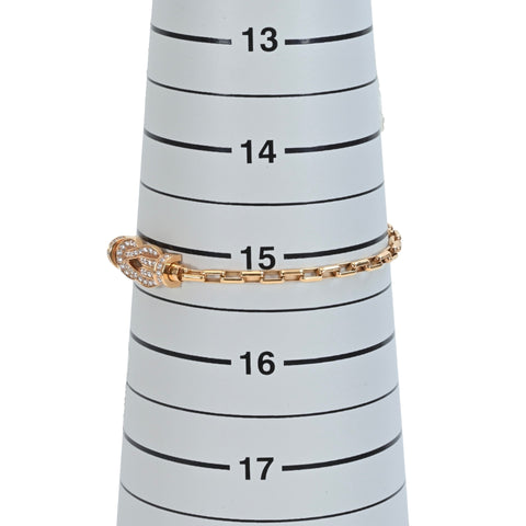 [Pre-owned] FRED K18PG DIAMOND CHANCE INFINIE BRACELET Full Pave Diamond Bracelet 8.2g