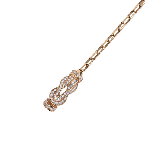 [Pre-owned] FRED K18PG DIAMOND CHANCE INFINIE BRACELET Full Pave Diamond Bracelet 8.2g