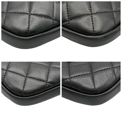 【中古】 CHANEL シャネル GIRL CHANEL ガールシャネル ショルダーバッグ 23番台(2016年) ブラック ラムスキン 中古 USED バッグ