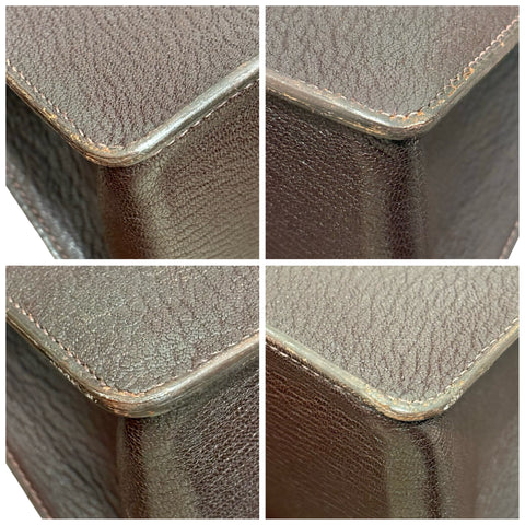 【中古】 Hermes エルメス WHITE BUS GM ホワイトバス GM トートバッグ ハンドバッグ  □E(2001年) ブラウン系 シェーブル 中古 USED バッグ