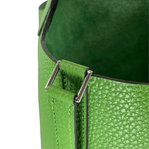 【Artículo nuevo sin usar】 Hermes Picotin Lock PM Vert Yucca Taurillon Clemence, herrajes plateados, sello B (2023), bolso de marca, bolso de mano, para mujer (HERMES, PICOTIN LOCK PM, VERT YUCCA, Taurillon Clemence, plateado, bolso de mano, nuevo)
