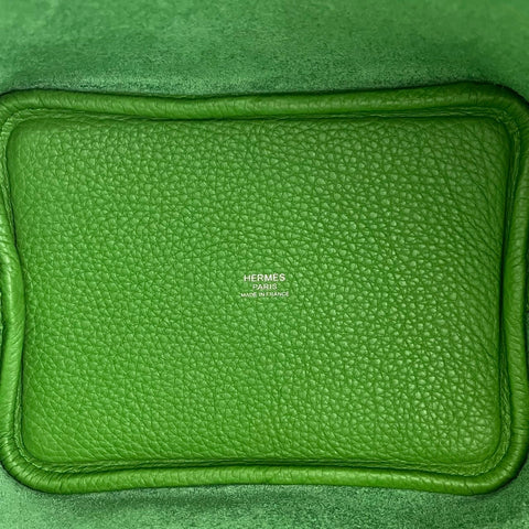 【Artículo nuevo sin usar】 Hermes Picotin Lock PM Vert Yucca Taurillon Clemence, herrajes plateados, sello B (2023), bolso de marca, bolso de mano, para mujer (HERMES, PICOTIN LOCK PM, VERT YUCCA, Taurillon Clemence, plateado, bolso de mano, nuevo)