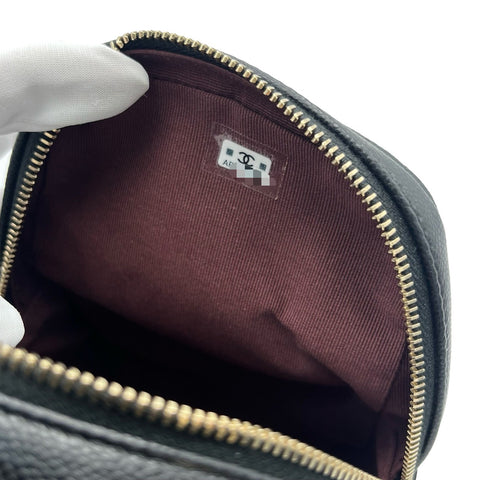 【Usado】 CHANEL Mochila BACKPACK, número de serie aleatorio (a partir de 2021), piel de caviar negra, USADO, Bolso